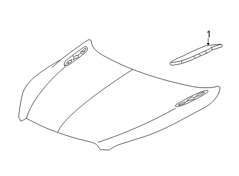 2019 Buick Envision Exterior Trim - Hood Ornament Diagram for 23170369