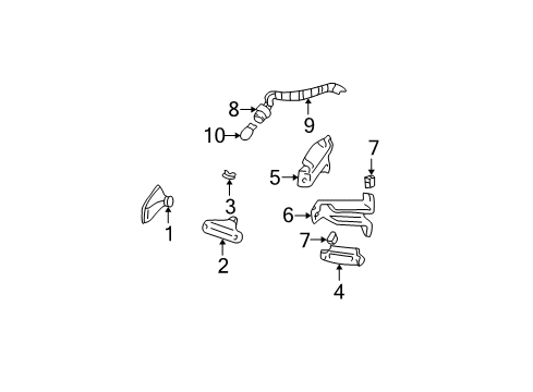 2000 GMC C2500 Rear Lamps - Side Marker Lamps Nut -Type A U-Shape Spring Diagram for 15649215