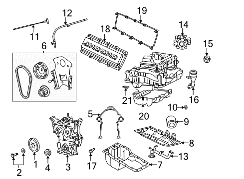 2010 Chrysler 300 Engine Parts, Mounts, Cylinder Head & Valves, Camshaft & Timing, Oil Pan, Oil Pump, Crankshaft & Bearings, Pistons, Rings & Bearings Indicator-Engine Oil Level Diagram for 53013835AC