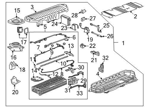 2013 Cadillac Escalade Electrical Components MODULE ASM-BAT ENGY CONT Diagram for 84442220