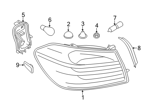 2015 BMW 428i xDrive Bulbs Snap-Lock Coupling Diagram for 07147306640