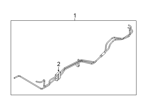 2018 Jeep Grand Cherokee Trans Oil Cooler Tube-Oil Cooler Pressure And Ret Diagram for 68262752AC