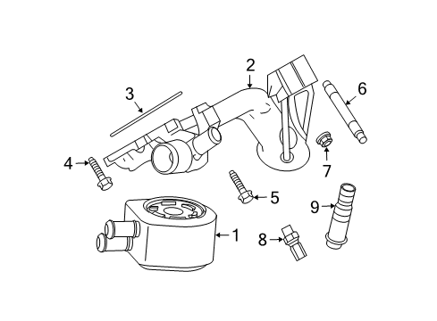 2008 Ford F-350 Super Duty Senders Adapter Upper Bolt Diagram for -W701526-S437