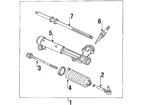 1994 Buick Regal P/S Pump & Hoses, Steering Gear & Linkage Hose Asm-P/S Gear Inlet Diagram for 26024098