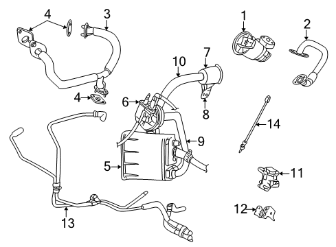 2002 Dodge Stratus Powertrain Control Package-EGR Diagram for 5145612AB