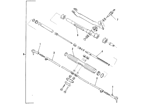 1985 Cadillac Cimarron P/S Pump & Hoses, Steering Gear & Linkage Seal Kit, Hydraulic Steering Pump Diagram for 7834853