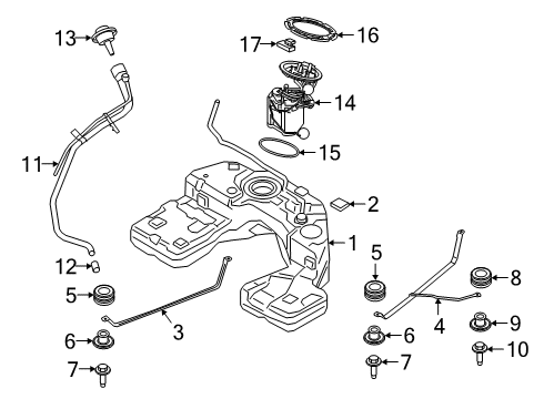 2020 BMW X7 Fuel Supply FILLER PIPE Diagram for 16117439931