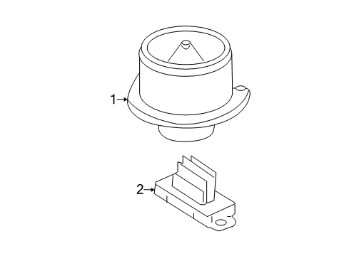 2006 Buick Lucerne Blower Motor & Fan Resistor Asm-Blower Motor Diagram for 15787045