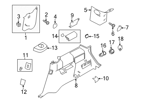 2011 Ford Flex Power Seats Socket Diagram for YF1Z-19N236-AA