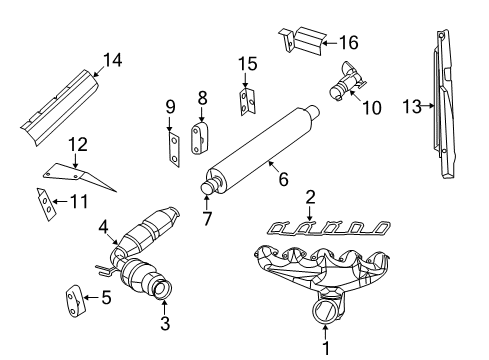 2017 Dodge Viper Exhaust Components Resonator-Exhaust Diagram for 5290387AH