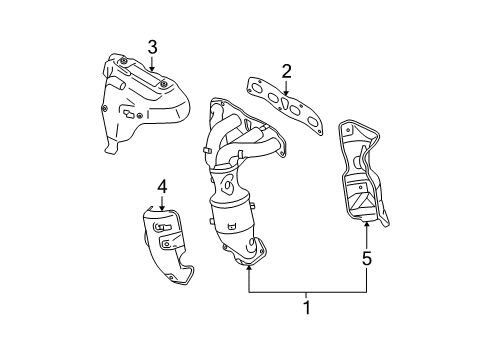 Diagram for 2013 Nissan Rogue Exhaust Manifold 