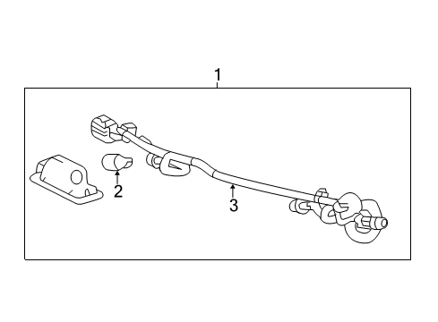 2018 Cadillac CTS Bulbs Harness Diagram for 23196822