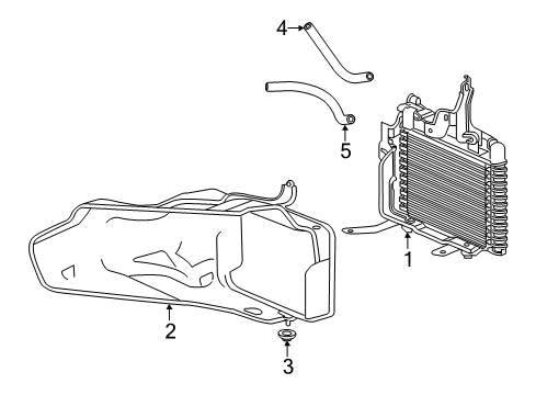 2017 Honda Accord Trans Oil Cooler Hose (260MM) (ATf) Diagram for 25211-RJA-017