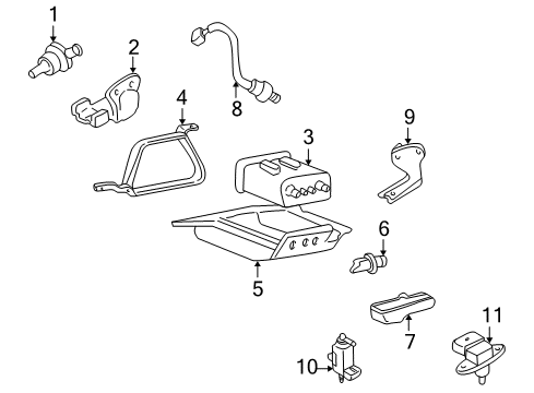 2002 Hyundai XG350 EGR System Pipe Assembly-EGR Diagram for 2855039600