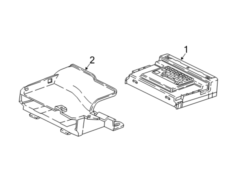 2021 Cadillac XT4 Electrical Components Module Diagram for 13527301