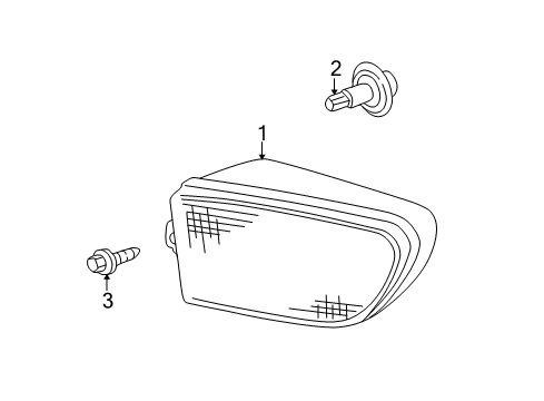 2003 Acura TL Bulbs Foglight Unit, Passenger Side Diagram for 33901-S0K-A12