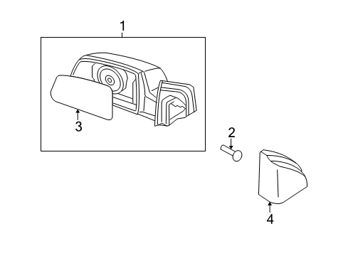 2007 Kia Rio5 Outside Mirrors Outside Rear View Mirror Assembly, Right Diagram for 876201G710