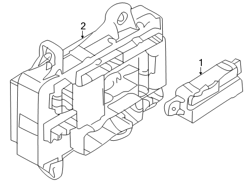 2013 Kia Forte Koup Electrical Components Icm Relay Box Assembly Diagram for 919401M180