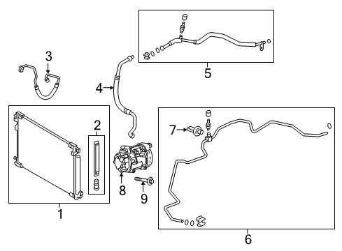 2021 Toyota Prius Air Conditioner Liquid Line Diagram for 88710-47191