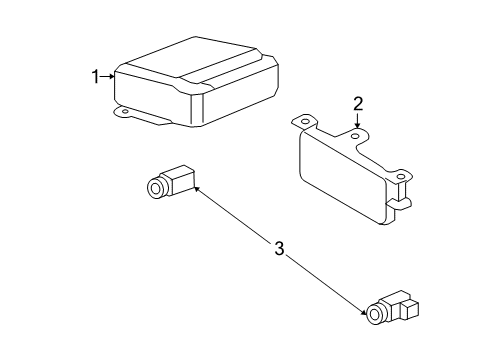 2003 Lincoln Town Car Electrical Components Control Module Diagram for 3W1Z-15K866-AC