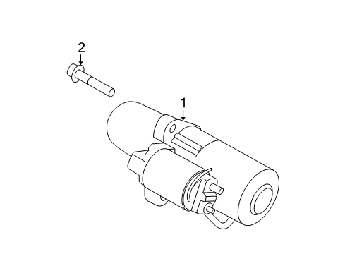 2019 Nissan Frontier Starter Motor Assy-Starter Diagram for 23300-EA00B