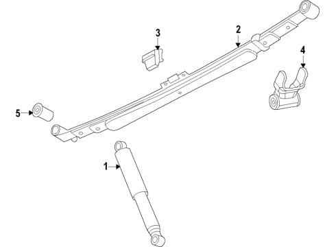 2020 Ram 3500 Suspension Components, Ride Control, Stabilizer Bar REAR LEAF Diagram for 68349420AD