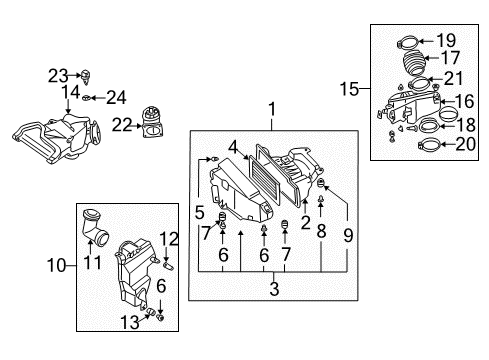 2000 Infiniti I30 Powertrain Control Rear Heated Oxygen Sensor Diagram for 226A0-4L713