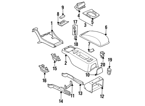 1995 Infiniti Q45 Traction Control Components Pump Assy-Traction Control Diagram for 41830-60U00