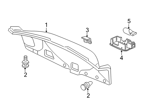2019 Acura TLX Interior Trim - Trunk Lid Lining, Trunk (Premium Black) Diagram for 84630-TZ3-A00ZA