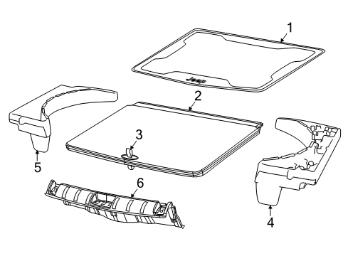 2019 Jeep Compass Interior Trim - Rear Body Panel-LIFTGATE Diagram for 5SZ82DX9AB