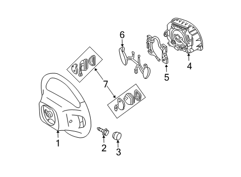 2003 Mercury Marauder Cruise Control System Cruise Servo Diagram for 3W7Z-9C735-AA