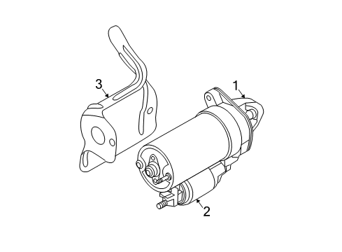 2006 BMW 550i Starter Solenoid Switch Diagram for 12417552120