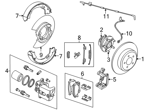 2009 Dodge Challenger Parking Brake Cable-Parking Brake Diagram for 4779591AC