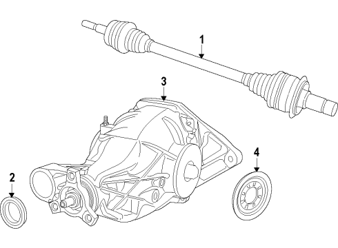 2011 Jeep Grand Cherokee Rear Axle, Differential, Drive Axles, Propeller Shaft Shaft-Drive Diagram for 52853647AF