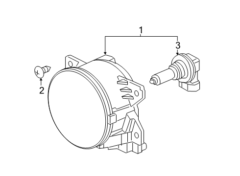 2018 Honda Civic Chassis Electrical - Fog Lamps Foglight Assembly, Right Front Diagram for 33900-TEY-Y01