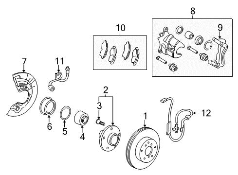 2016 Lexus ES350 Anti-Lock Brakes ACTUATOR Assembly, Brake Diagram for 44050-33550