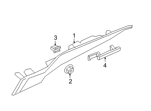 2019 Nissan Maxima Interior Trim - Quarter Panels Garnish-Rear Pillar, RH Diagram for 76934-4RA0A