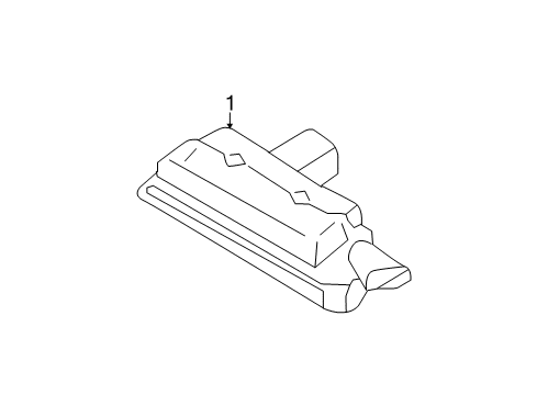 2015 Ford Mustang License Lamps License Lamp Diagram for FR3Z-13550-A