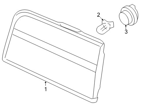 2007 Lincoln Navigator Bulbs Back Up Lamp Assembly Diagram for 8L7Z-13405-B