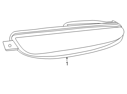 2003 Chrysler 300M Side Marker Lamps Lamp-Front Combination Diagram for 4805138AB