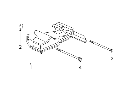 2005 Acura MDX Automatic Transmission Strainer Assembly (Atf) Diagram for 25420-RDK-013