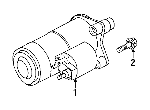 1997 Dodge Stratus Starter Engine Starter Diagram for 4793210AC