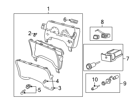 1999 Dodge Ram 2500 Van Cluster & Switches Switch-Mirror Diagram for 56021311AB