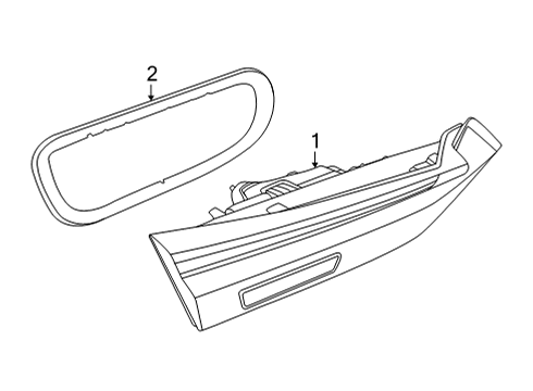 2022 BMW M4 Backup Lamps REAR LIGHT IN TRUNK LID, RIG Diagram for 63217477610