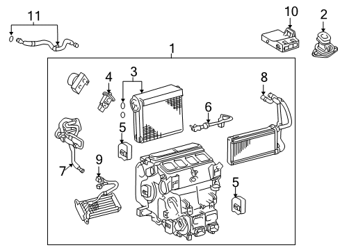 2020 Lexus LX570 Switches & Sensors Servo Sub-Assy, Damp Diagram for 87106-60340