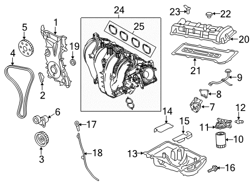 2007 Ford Focus Powertrain Control Sensor Diagram for 97BZ-9E731-AA