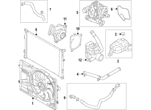 2021 Hyundai Sonata Cooling System, Radiator, Water Pump, Cooling Fan BLOWER ASSY Diagram for 25380L0200