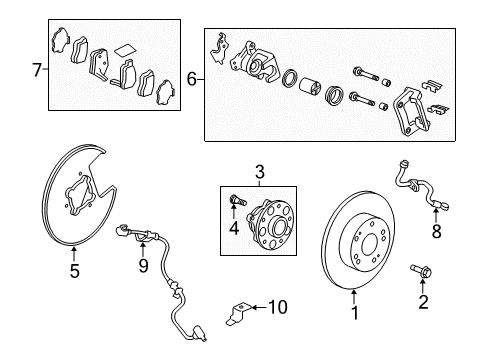 2013 Honda Accord Anti-Lock Brakes Modulator Assembly, Vsa (Rewritable) Diagram for 57110-T2G-A02