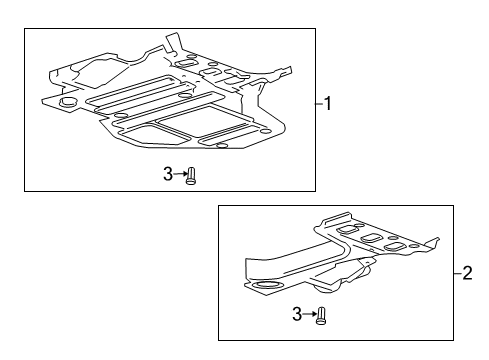 2015 Chevrolet Malibu Exterior Trim - Rear Body Splash Shield Retainer Diagram for 13262393