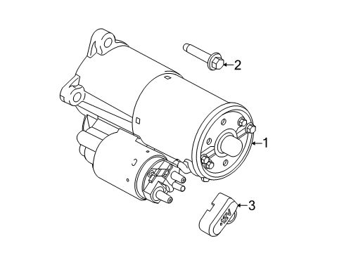 2013 Ford Mustang Starter Starter Diagram for FR3Z-11002-C